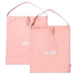 Hanky Panky Wash&Wear Travel Bags Set Of 2 16"H x 14"L Dusty Rose Polyester NWT
